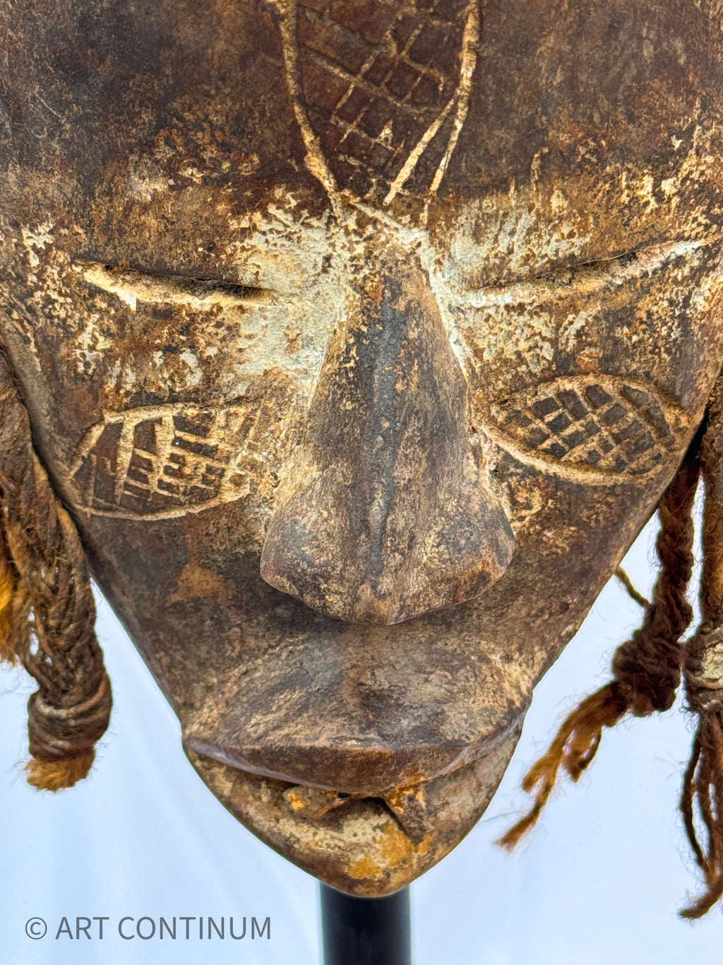 Ancestral mask from the Chokwe Mwana Pwo Mask people