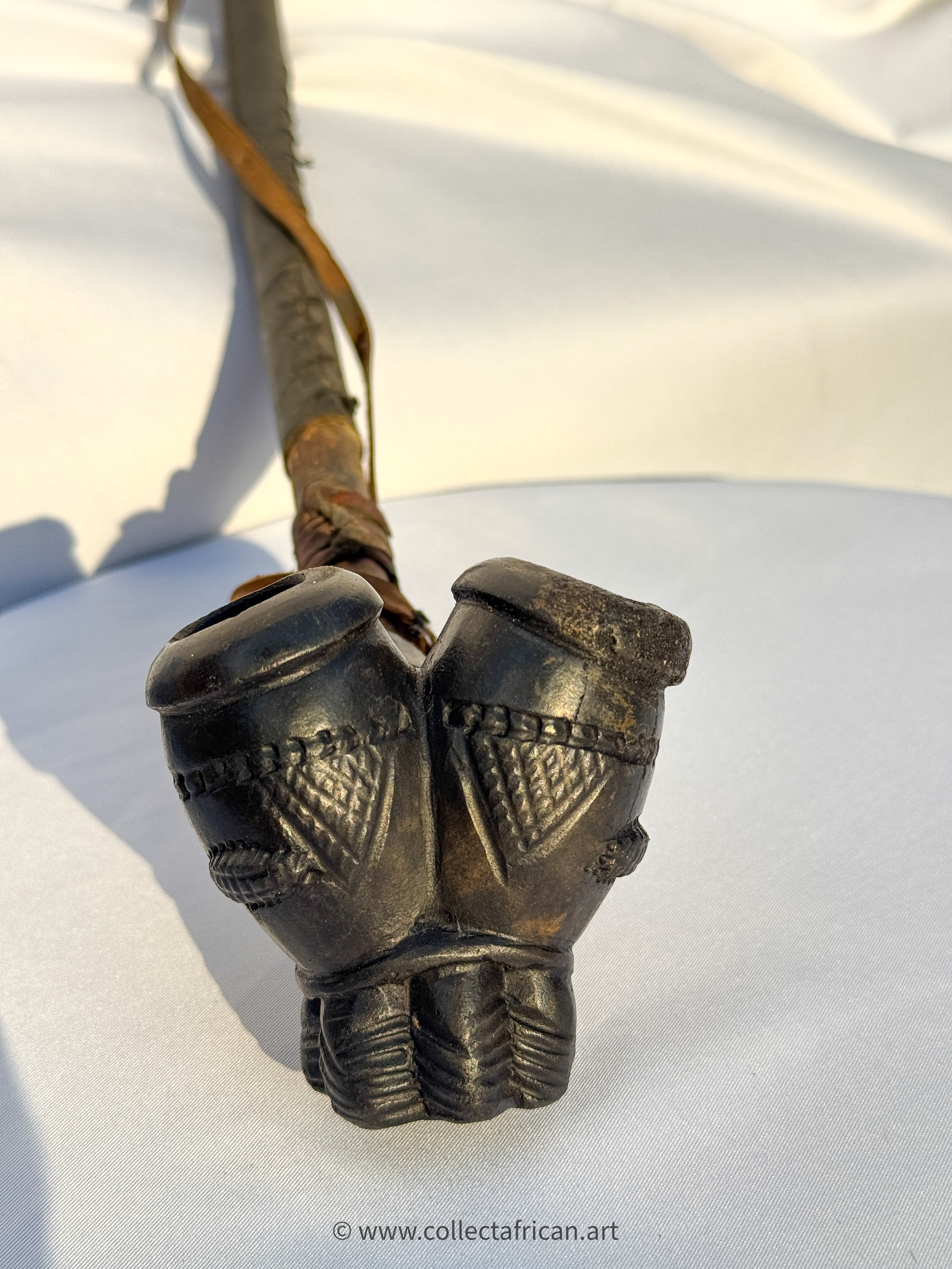 West African Double-Bowl Prestige Pipe