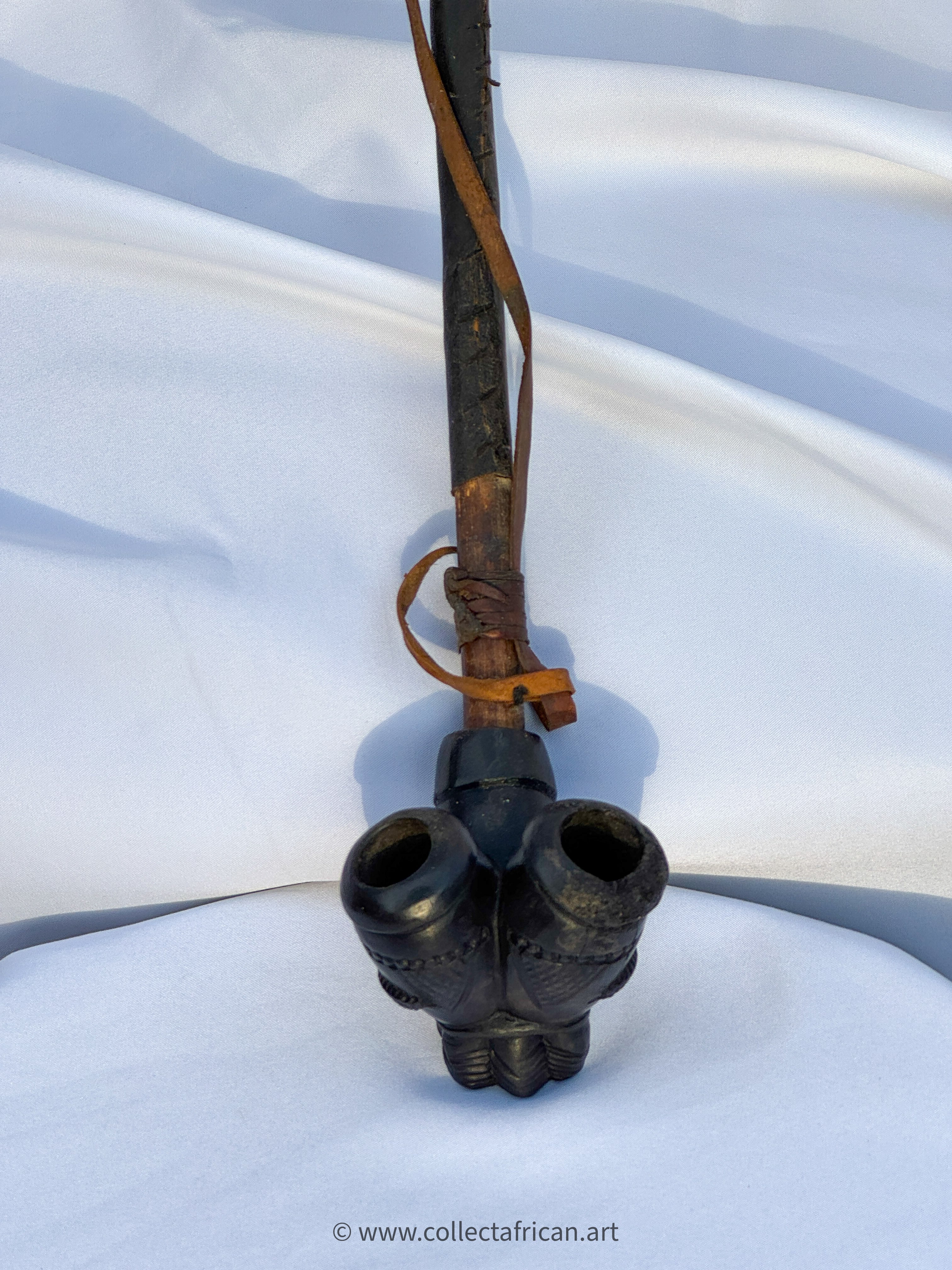 West African Double-Bowl Prestige Pipe