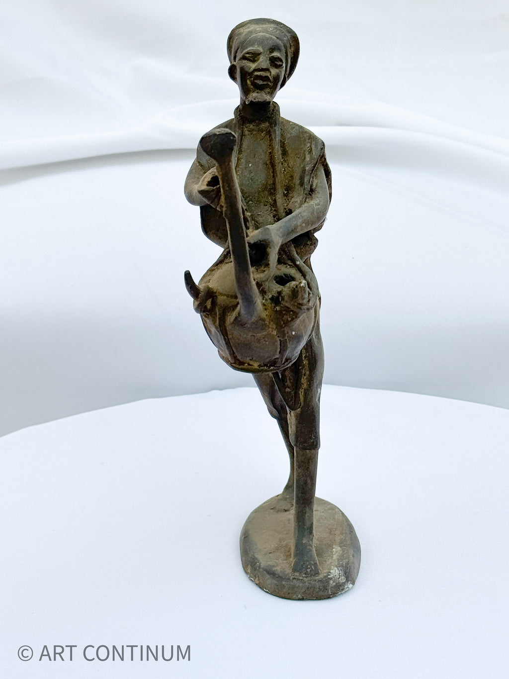 Benin Bronze Drummer (Miniature)