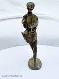 Benin Bronze Drummer (Miniature)