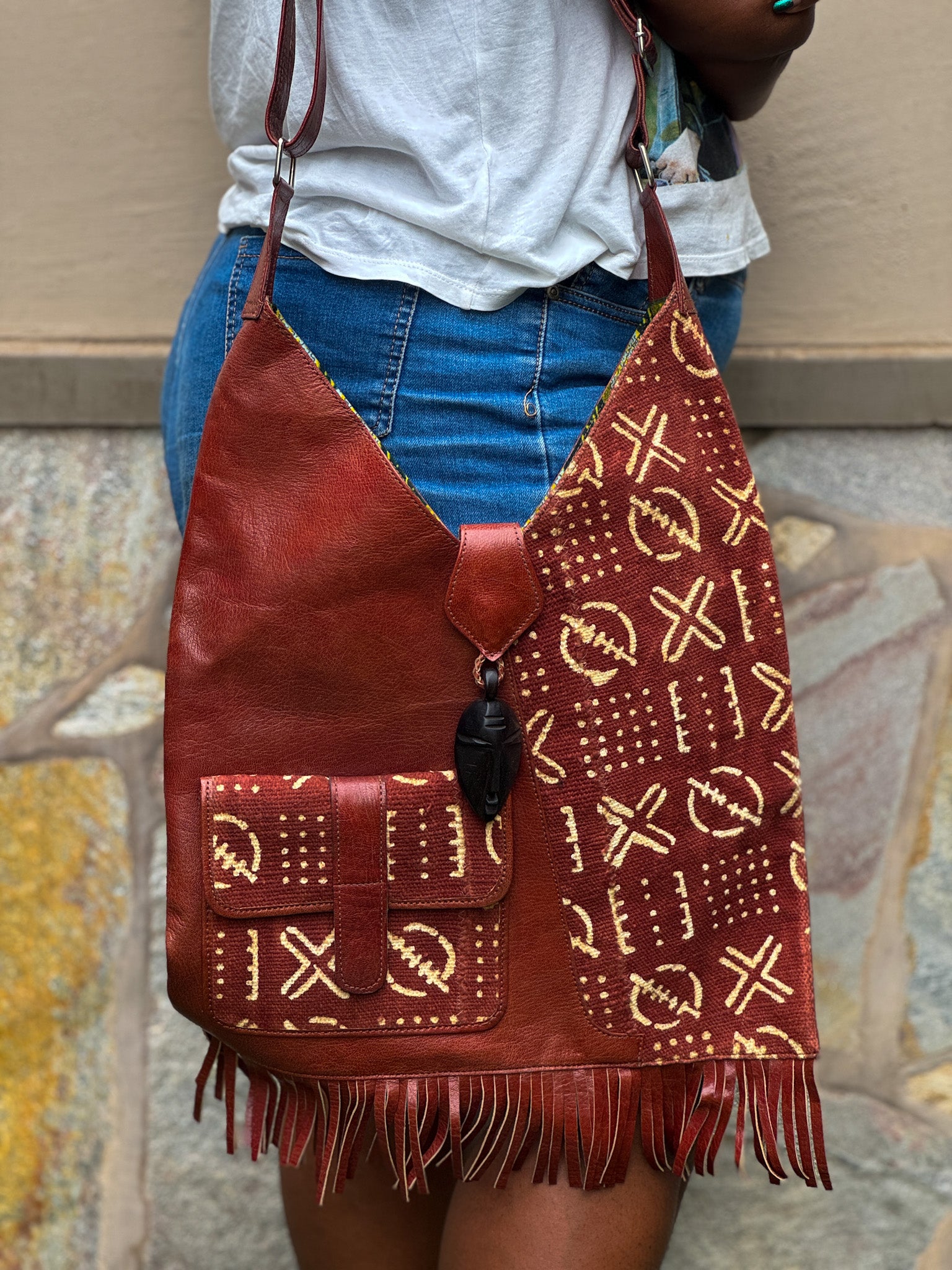 Bogolan Styled Handbag